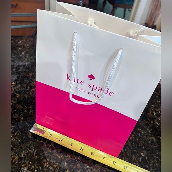 Kate Spade Pink & White Gift Bag - Picture 5 of 8